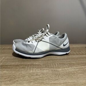 Nike Men's Gray and White Athletic Shoes